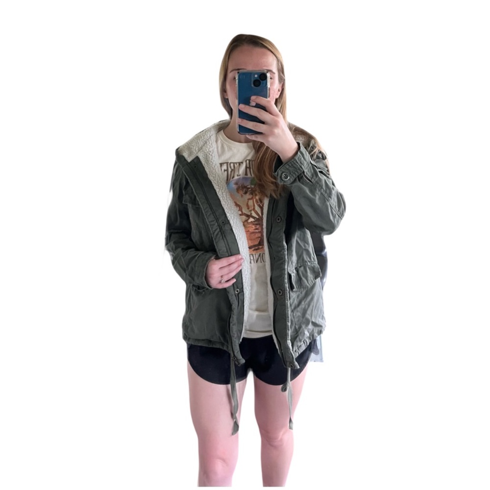 Olive Green Jacket, Size Small, Active USA